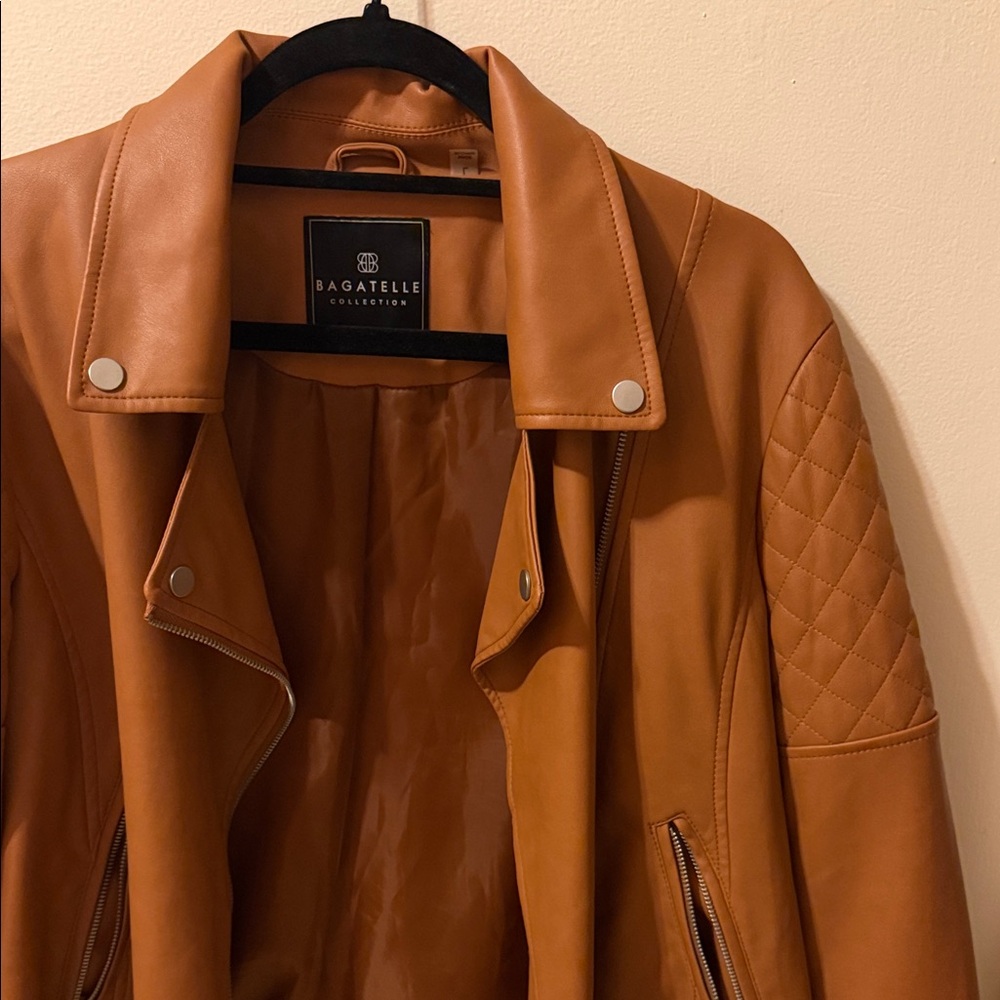 Bagatelle Women's Rich Brown Leather Jacket